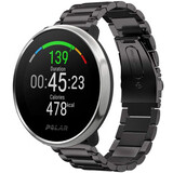 Strap-it® Polar Ignite titanium bandje (zwart)