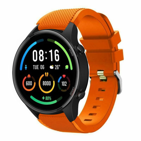 Strap-it® Strap-it Xiaomi Mi Watch siliconen bandje (oranje)