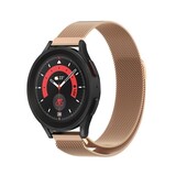 Strap-it® Samsung Galaxy Watch 5 Pro Milanese band (rosé goud)