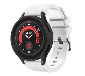 Strap-it® Samsung Galaxy Watch 5 Pro siliconen bandje (wit)