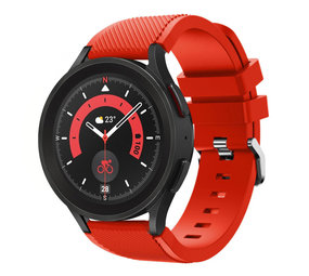 Strap-it® Samsung Galaxy Watch 5 Pro siliconen bandje (rood)