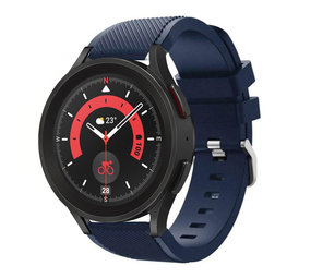 Strap-it® Samsung Galaxy Watch 5 Pro siliconen bandje (donkerblauw)