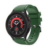 Strap-it® Samsung Galaxy Watch 5 Pro siliconen bandje (legergroen)