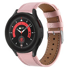Strap-it® Strap-it Samsung Galaxy Watch 5 Pro leren bandje (roze)
