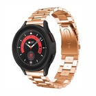 Strap-it® Strap-it Samsung Galaxy Watch 5 Pro stalen band (rosé goud)