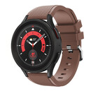 Strap-it® Strap-it Samsung Galaxy Watch 5 Pro siliconen bandje (koffiebruin)