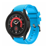 Strap-it® Samsung Galaxy Watch 5 Pro siliconen bandje (lichtblauw)