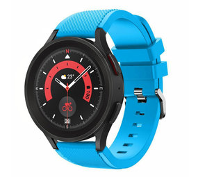 Strap-it® Samsung Galaxy Watch 5 Pro siliconen bandje (lichtblauw)