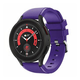 Strap-it® Samsung Galaxy Watch 5 Pro siliconen bandje (paars)
