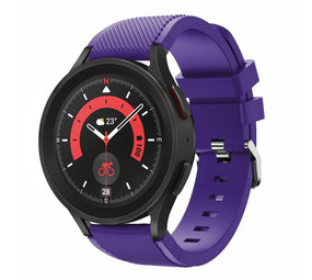Strap-it® Samsung Galaxy Watch 5 Pro siliconen bandje (paars)