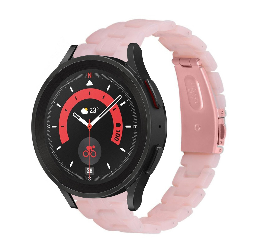 Strap-it Samsung Galaxy Watch 5 Pro resin band (roze)