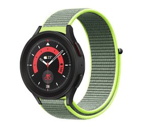 Strap-it® Samsung Galaxy Watch 5 Pro nylon band (fluoriserend) Strap-it® Samsung Galaxy Watch 5 Pro nylon band (fluoriserend)