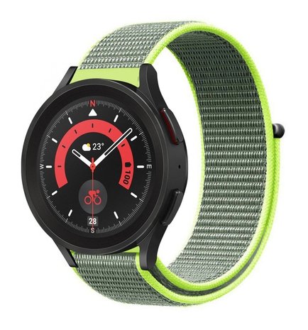 Strap-it® Strap-it Samsung Galaxy Watch 5 Pro nylon band (fluoriserend) Strap-it® Strap-it Samsung Galaxy Watch 5 Pro nylon band (fluoriserend)