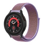 Strap-it® Samsung Galaxy Watch 5 Pro nylon band (lila)
