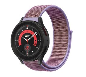 Strap-it® Samsung Galaxy Watch 5 Pro nylon band (lila) Strap-it® Samsung Galaxy Watch 5 Pro nylon band (lila)