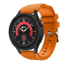 Strap-it® Samsung Galaxy Watch 5 Pro siliconen bandje (oranje)