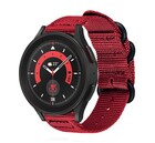 Strap-it® Strap-it Samsung Galaxy Watch 5 Pro nylon gesp band (rood)