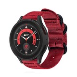 Strap-it® Samsung Galaxy Watch 5 Pro nylon gesp band (rood)