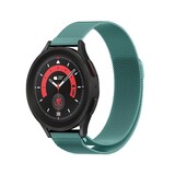 Strap-it® Samsung Galaxy Watch 5 Pro Milanese band (groen)