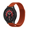 Strap-it® Strap-it Samsung Galaxy Watch 5 Pro Milanese band (oranje) Strap-it® Strap-it Samsung Galaxy Watch 5 Pro Milanese band (oranje)