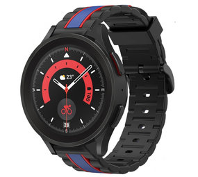 Strap-it® Samsung Galaxy Watch 5 Pro Special Edition Band (zwart/blauw)