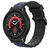 Strap-it® Strap-it Samsung Galaxy Watch 5 Pro sport gesp band (zwart/blauw) Strap-it® Strap-it Samsung Galaxy Watch 5 Pro sport gesp band (zwart/blauw)