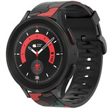 Strap-it® Samsung Galaxy Watch 5 Pro camouflage band (rood)