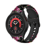 Strap-it® Pink Flower Samsung Galaxy Watch 5 Pro bandje