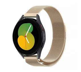 Strap-it® Samsung Galaxy Watch 5 - 40mm Milanese band (champagne)