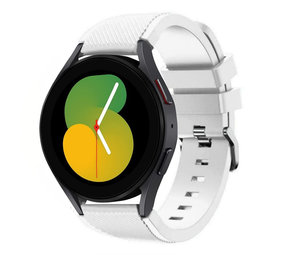 Strap-it® Samsung Galaxy Watch 5 - 40mm siliconen bandje (wit)