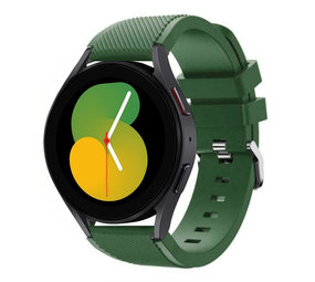 Strap-it® Samsung Galaxy Watch 5 - 40mm siliconen bandje (legergroen)