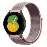 Strap-it® Samsung Galaxy Watch 5 - 40mm nylon band (pink sand)