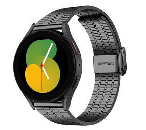 Strap-it® Samsung Galaxy Watch 5 - 40mm roestvrij stalen band (zwart)