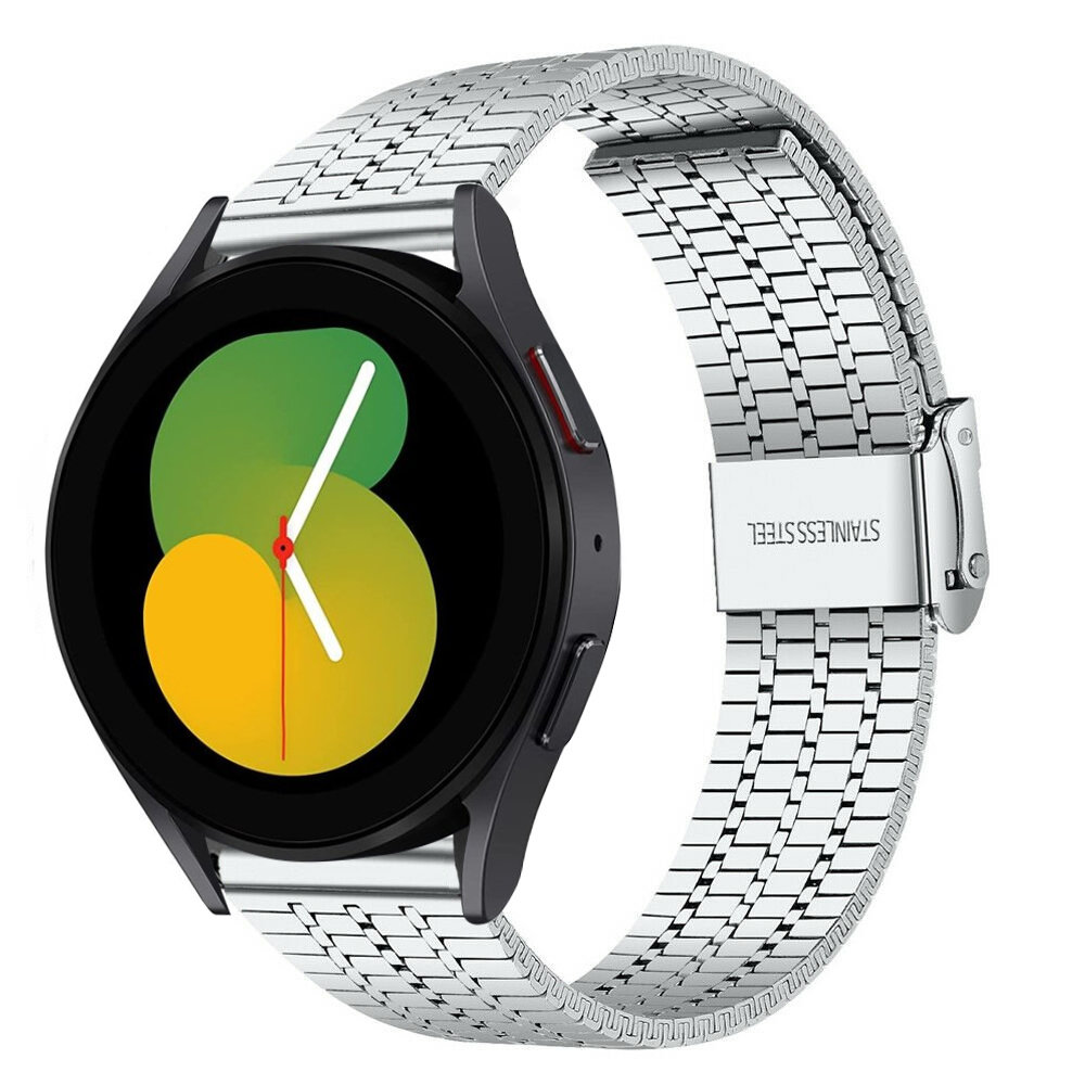 Smart watch silver band sale