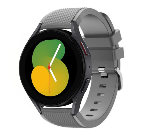 Strap-it® Strap-it Samsung Galaxy Watch 5 - 40mm siliconen bandje (grijs)