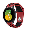 Strap-it® Strap-it Samsung Galaxy Watch 5 - 40mm sport band (rood/zwart) Strap-it® Strap-it Samsung Galaxy Watch 5 - 40mm sport band (rood/zwart)