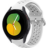 Strap-it® Strap-it Samsung Galaxy Watch 5 - 40mm siliconen bandje met gaatjes (wit) Strap-it® Strap-it Samsung Galaxy Watch 5 - 40mm siliconen bandje met gaatjes (wit)