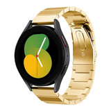Strap-it® Samsung Galaxy Watch 5 - 40mm metalen bandje (goud)