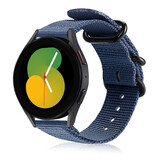 Strap-it® Samsung Galaxy Watch 5 - 40mm nylon gesp band (blauw)