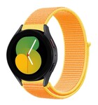 Strap-it® Strap-it Samsung Galaxy Watch 5 - 40mm nylon band (lichtgeel)
