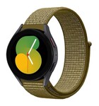 Strap-it® Strap-it Samsung Galaxy Watch 5 - 40mm nylon band (olijf)