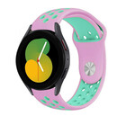Strap-it® Strap-it Samsung Galaxy Watch 5 - 40mm sport band (roze/aqua)