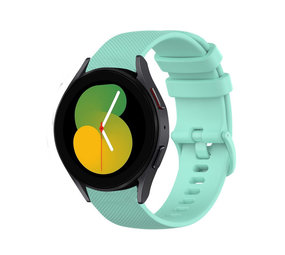 Strap-it® Samsung Galaxy Watch 5 - 40mm luxe siliconen bandje (aqua)