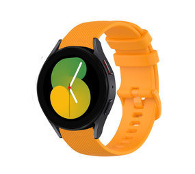 Strap-it® Samsung Galaxy Watch 5 - 40mm luxe siliconen bandje (oranje)