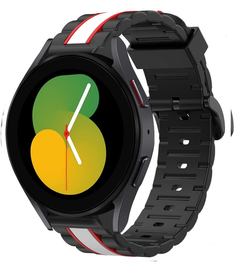 Strap-it® Strap-it Samsung Galaxy Watch 5 - 40mm Special Edition Band (zwart/wit)