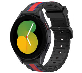 Strap-it® Samsung Galaxy Watch 5 - 40mm Special Edition Band (zwart/rood) Strap-it® Samsung Galaxy Watch 5 - 40mm Special Edition Band (zwart/rood)