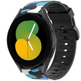 Strap-it® Samsung Galaxy Watch 5 - 40mm camouflage band (blauw)
