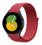 Strap-it® Strap-it Samsung Galaxy Watch 5 - 40mm nylon band (rood)