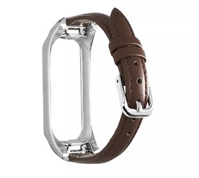 Strap-it® Samsung Galaxy Fit 2 leren bandje (bruin) Strap-it® Samsung Galaxy Fit 2 leren bandje (bruin)