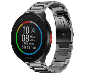Strap-it® Polar Pacer titanium bandje (grafiet)